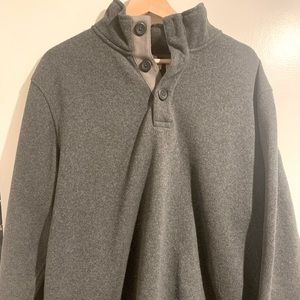 L.L. bean mens L charcoal fleece